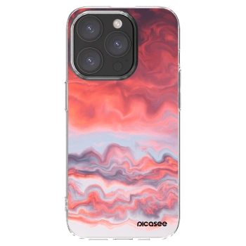 Picasee silikónový prehľadný obal pre Apple iPhone 15 Pro - Sunset