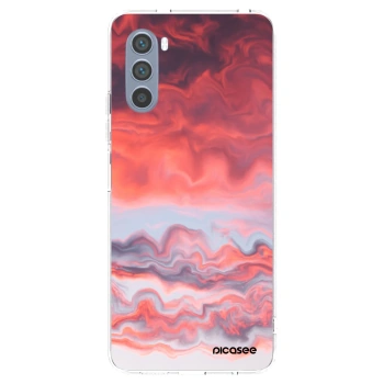 Picasee silikónový prehľadný obal pre Motorola Moto G62 - Sunset