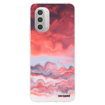 Picasee silikónový prehľadný obal pre Motorola Moto G51 - Sunset