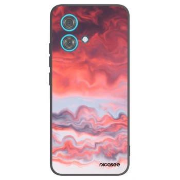 Picasee silikónový čierny obal pre Motorola Edge 40 Neo - Sunset