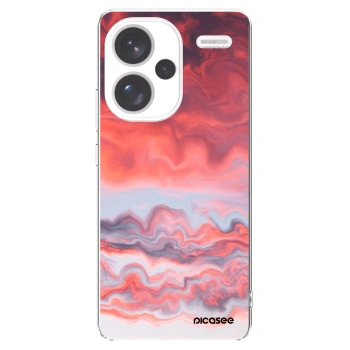 Picasee silikónový prehľadný obal pre Xiaomi Redmi Note 13 Pro+ 5G - Sunset