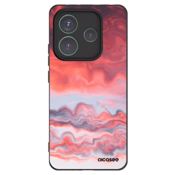 Picasee silikónový čierny obal pre Xiaomi Redmi Note 14 5G - Sunset