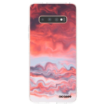 Picasee silikónový prehľadný obal pre Samsung Galaxy S10 Plus G975 - Sunset