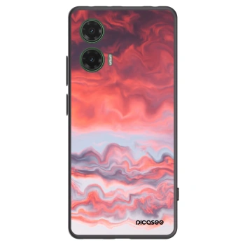 Picasee silikónový čierny obal pre Motorola Moto G35 5G - Sunset