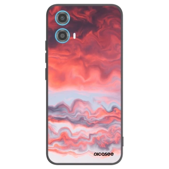 Picasee silikónový čierny obal pre Motorola Moto G34 5G - Sunset