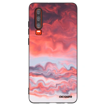 Picasee silikónový čierny obal pre Huawei P30 - Sunset