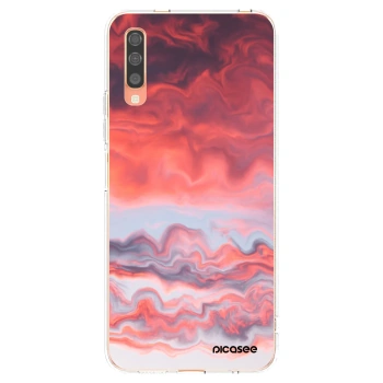 Picasee silikónový prehľadný obal pre Samsung Galaxy A70 A705F - Sunset