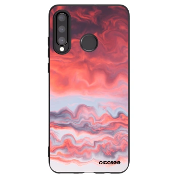 Picasee silikónový čierny obal pre Huawei P30 Lite - Sunset