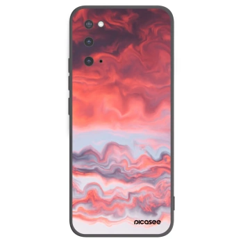 Picasee silikónový čierny obal pre Samsung Galaxy S20 G980F - Sunset
