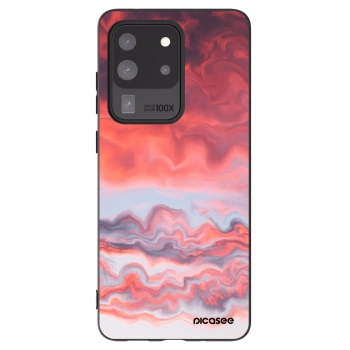 Picasee silikónový čierny obal pre Samsung Galaxy S20 Ultra 5G G988F - Sunset