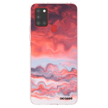 Picasee silikónový prehľadný obal pre Samsung Galaxy A21s - Sunset