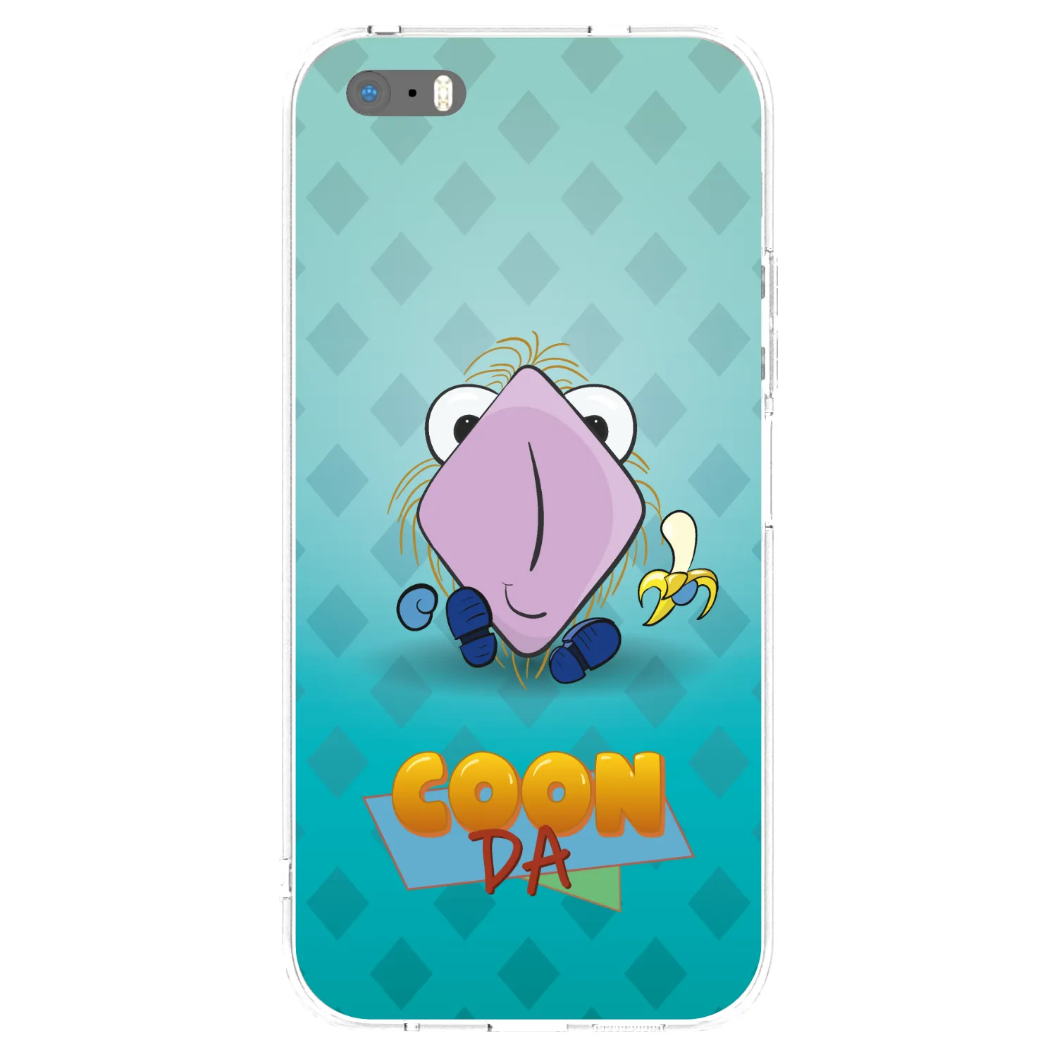 Picasee silikónový prehľadný obal pre Apple iPhone 5/5S/SE - COONDA chlupatka světlá