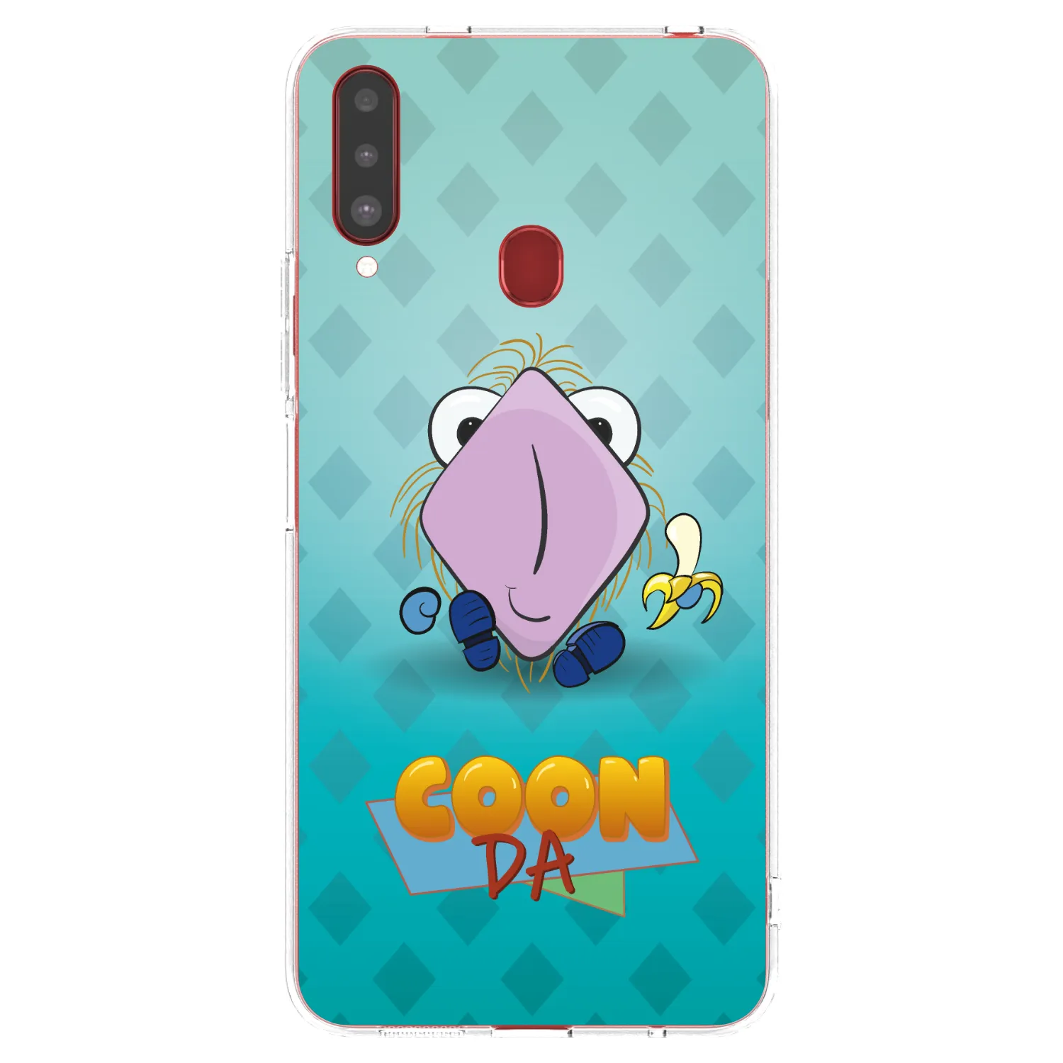 Picasee silikónový prehľadný obal pre Samsung Galaxy A20s - COONDA chlupatka světlá