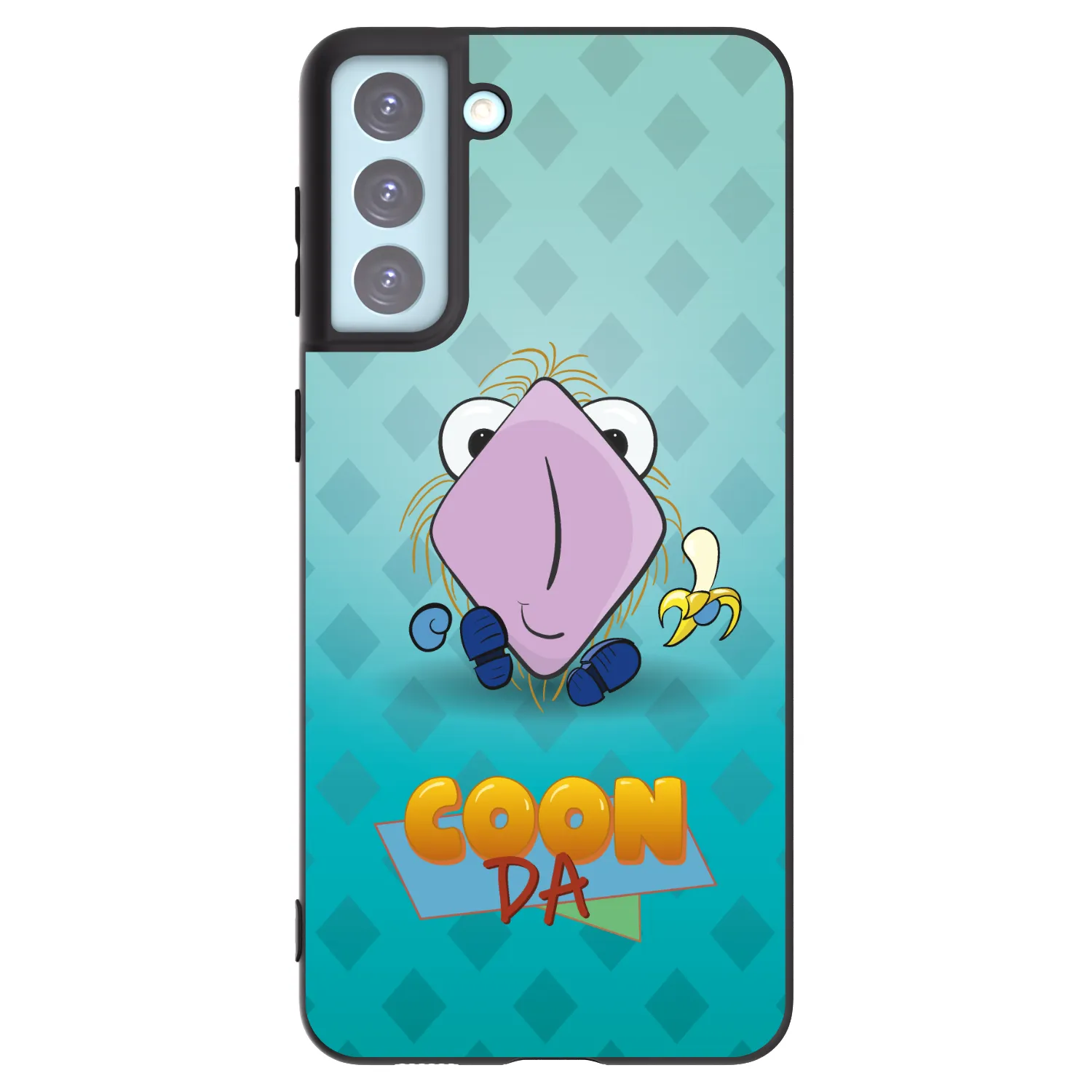 Picasee silikónový čierny obal pre Samsung Galaxy S21+ 5G G996F - COONDA chlupatka světlá