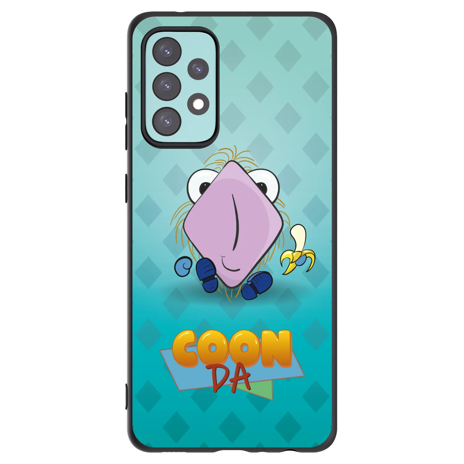 Picasee silikónový čierny obal pre Samsung Galaxy A72 A725F - COONDA chlupatka světlá