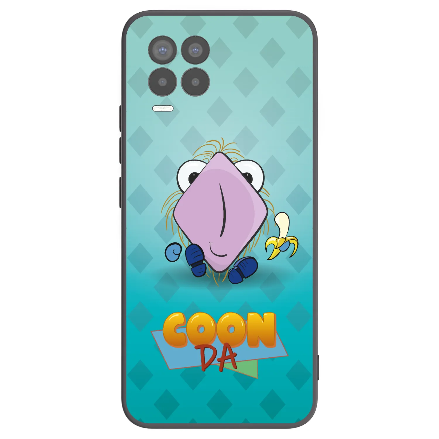 Picasee silikónový čierny obal pre Realme 8 4G - COONDA chlupatka světlá