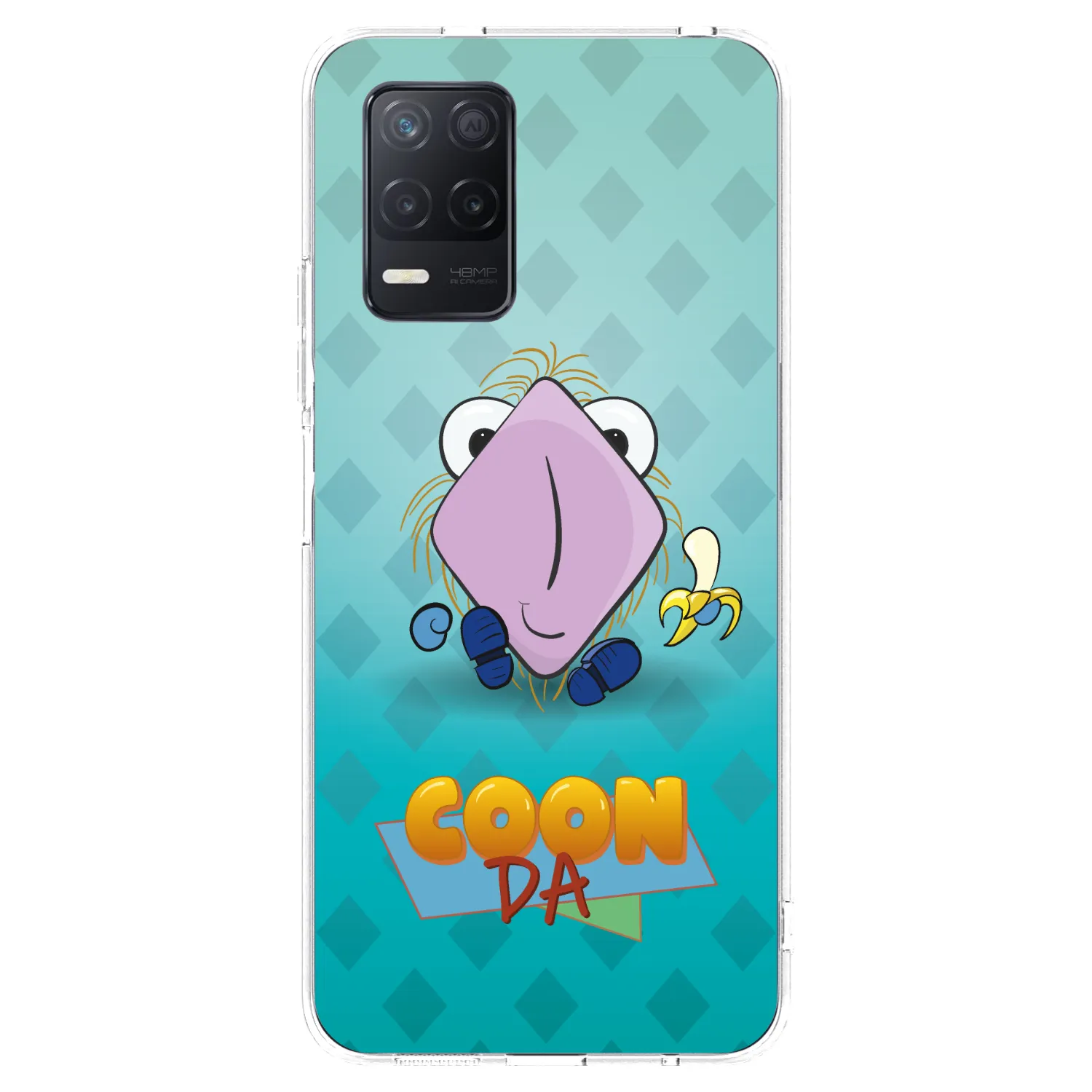 Picasee silikónový prehľadný obal pre Realme 8 5G - COONDA chlupatka světlá