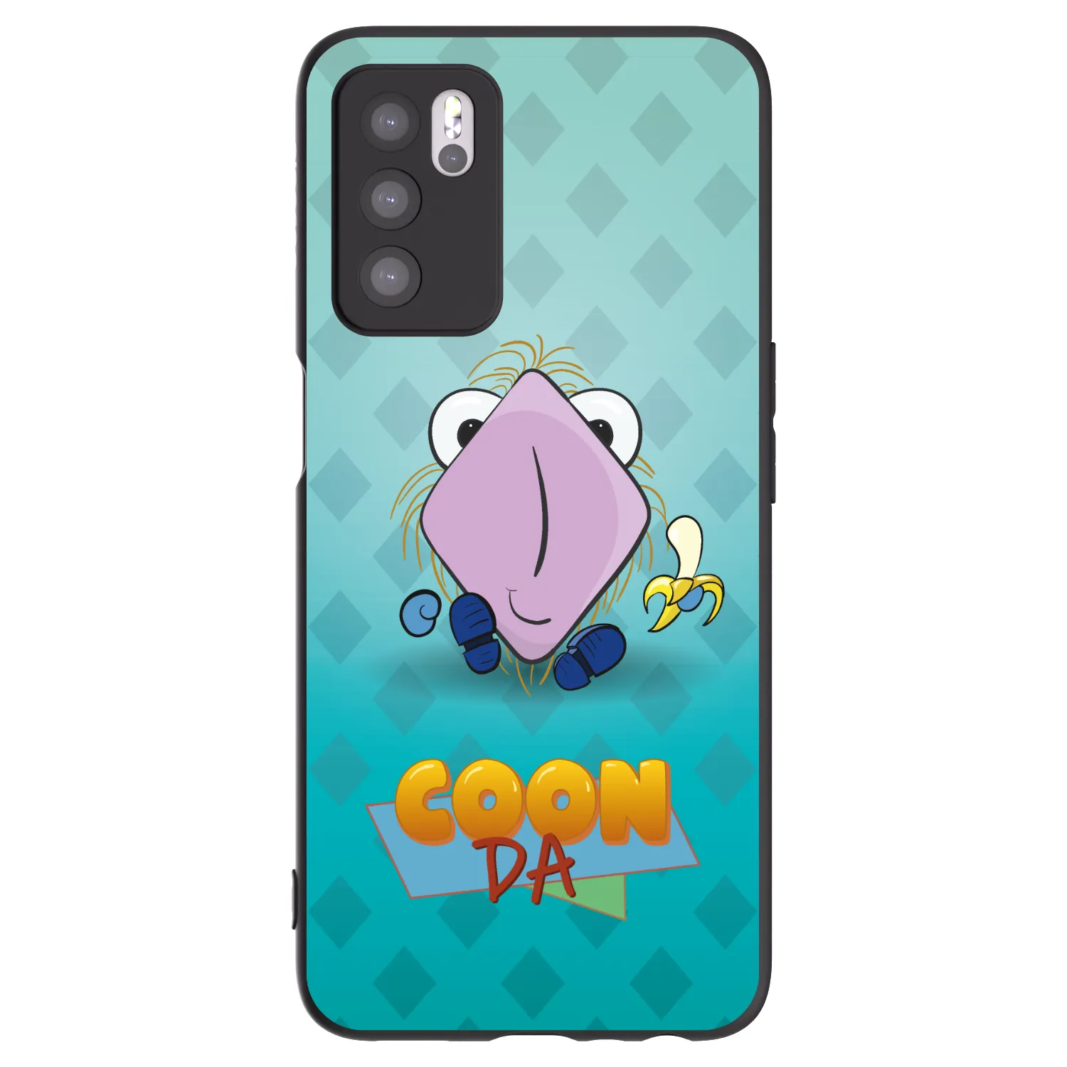 Picasee silikónový čierny obal pre OPPO A16s - COONDA chlupatka světlá