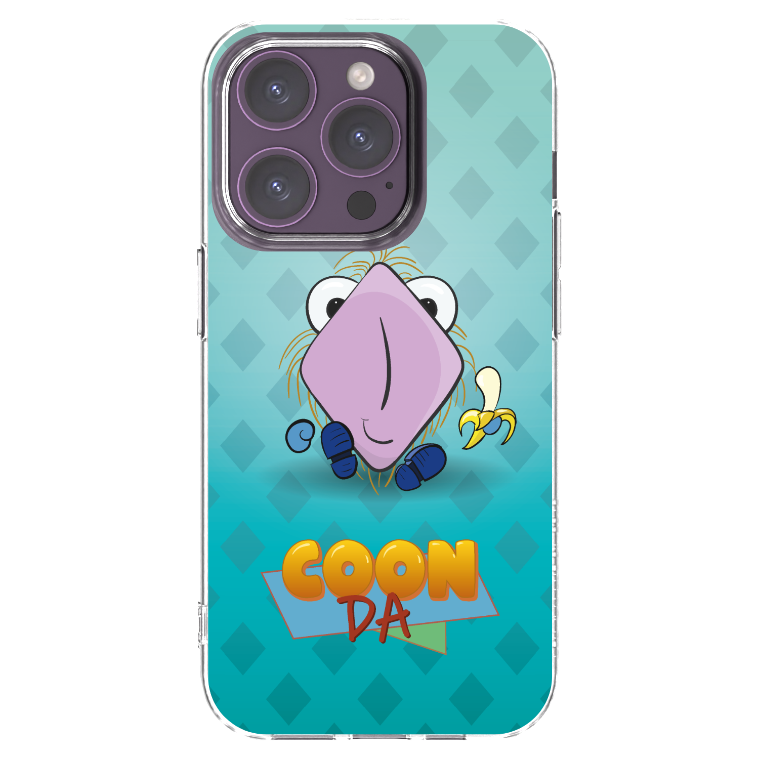 Picasee silikónový prehľadný obal pre Apple iPhone 14 Pro - COONDA chlupatka světlá