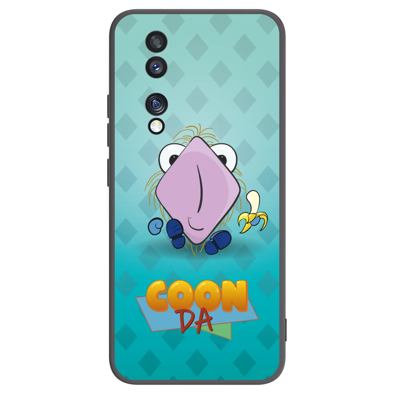 Picasee silikónový čierny obal pre Honor 70 - COONDA chlupatka světlá