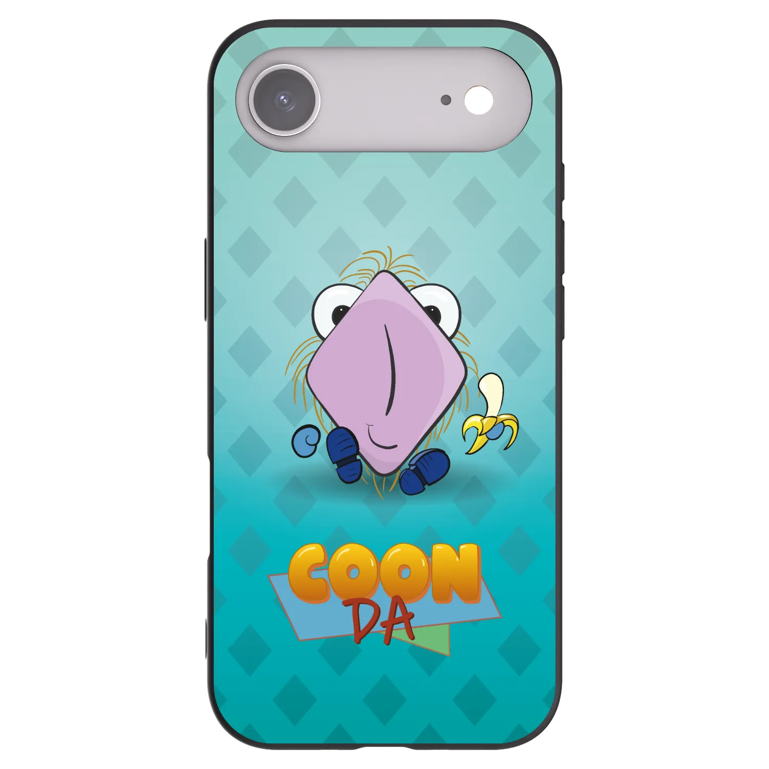 Picasee silikónový čierny obal pre Apple iPhone Air - COONDA chlupatka světlá
