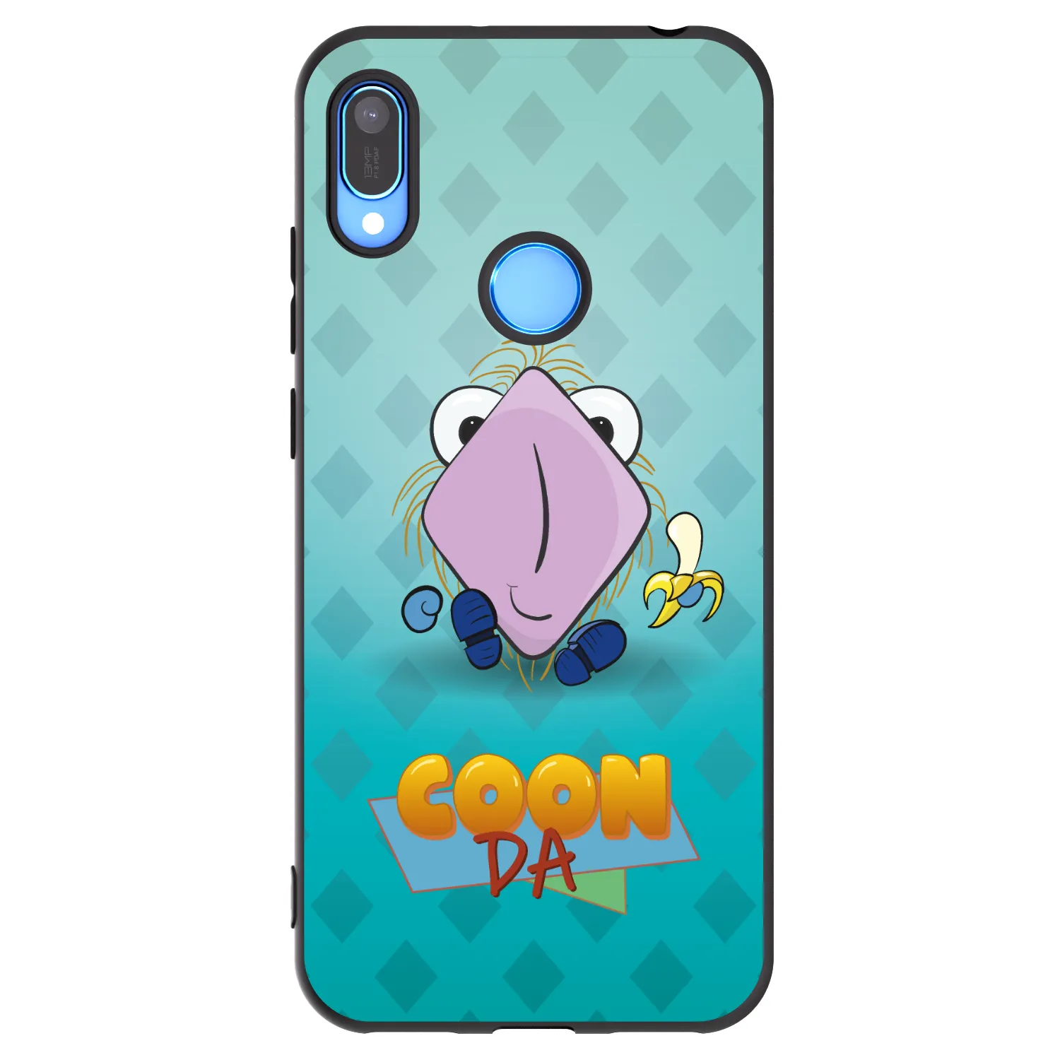 Picasee silikónový čierny obal pre Huawei Y6 2019 - COONDA chlupatka světlá