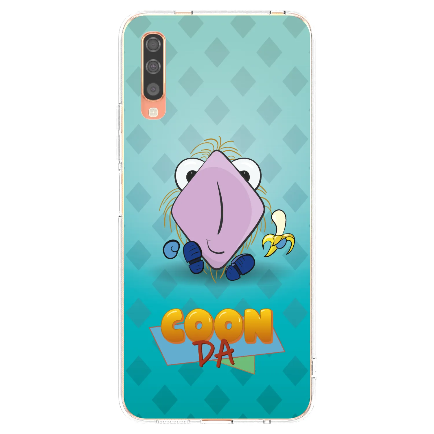 Picasee silikónový prehľadný obal pre Samsung Galaxy A70 A705F - COONDA chlupatka světlá