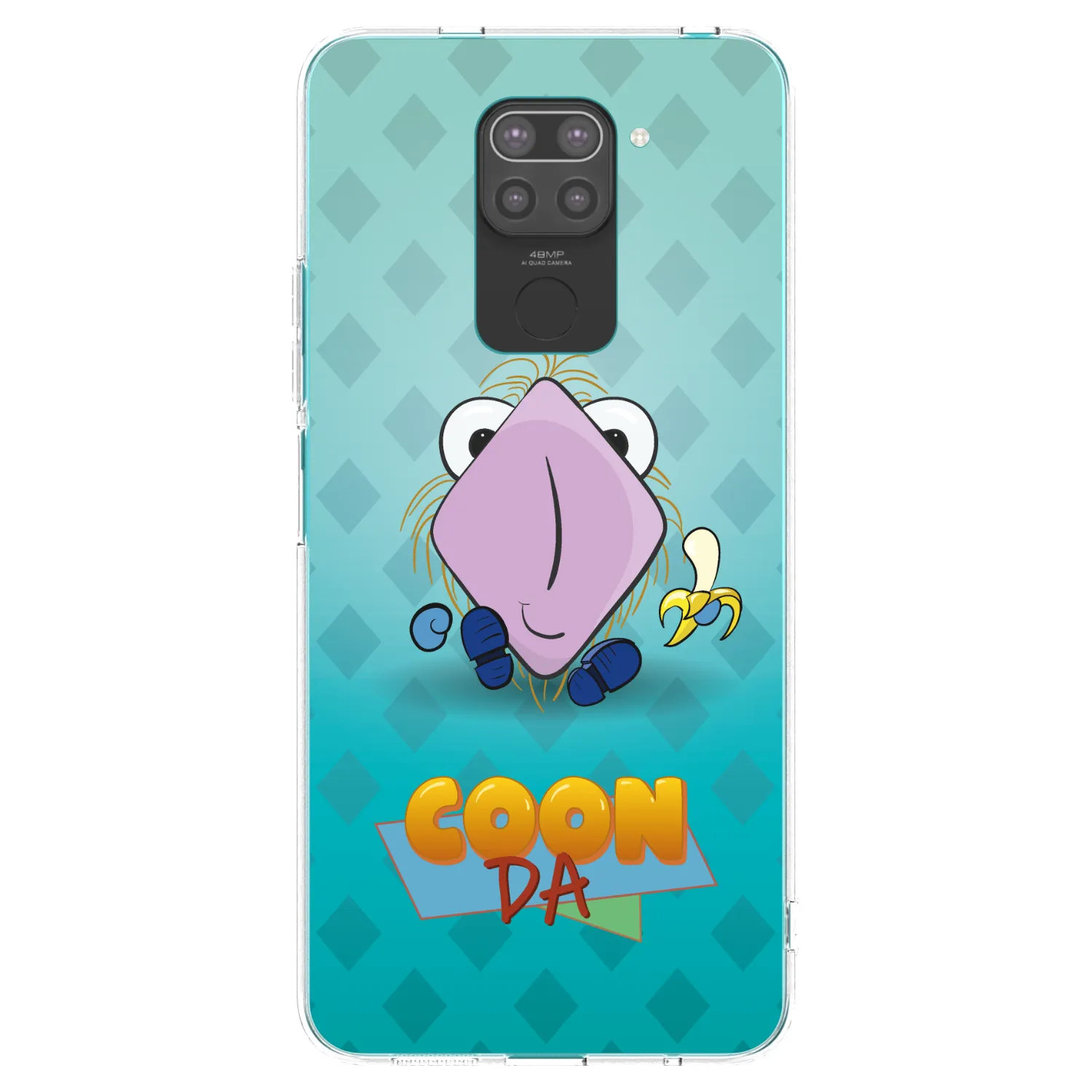 Picasee silikónový čierny obal pre Xiaomi Redmi Note 9 - COONDA chlupatka světlá