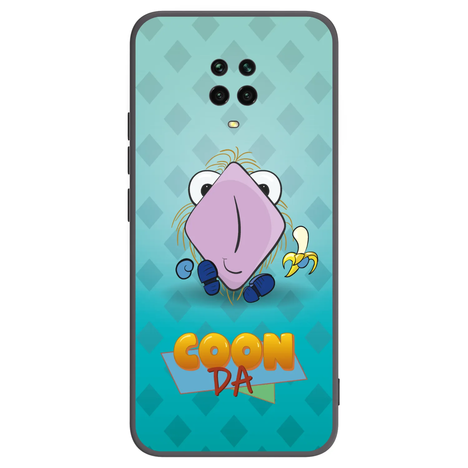 Picasee silikónový čierny obal pre Xiaomi Redmi Note 9S - COONDA chlupatka světlá