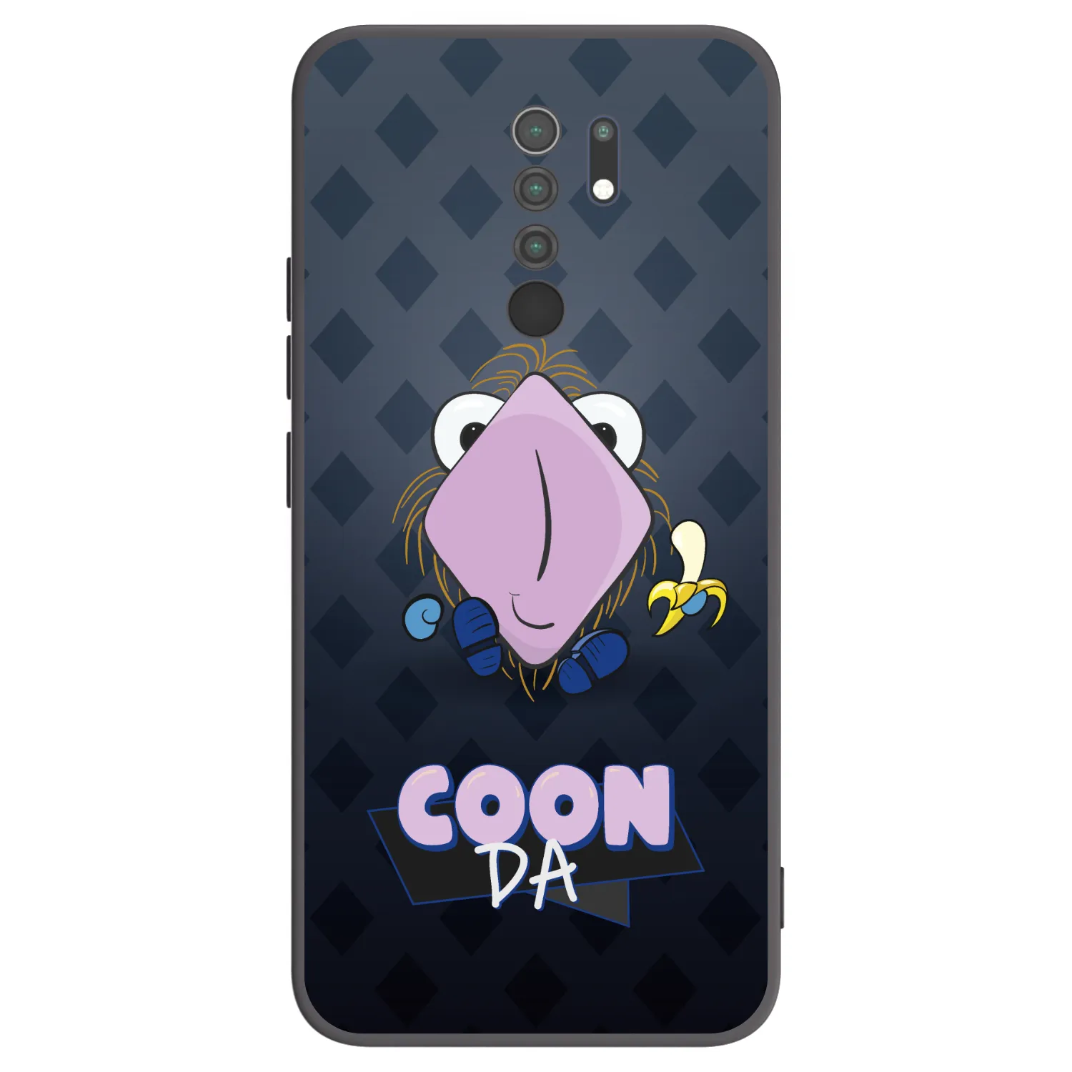 Picasee silikónový čierny obal pre Xiaomi Redmi 9 - COONDA chlupatka - tmavá