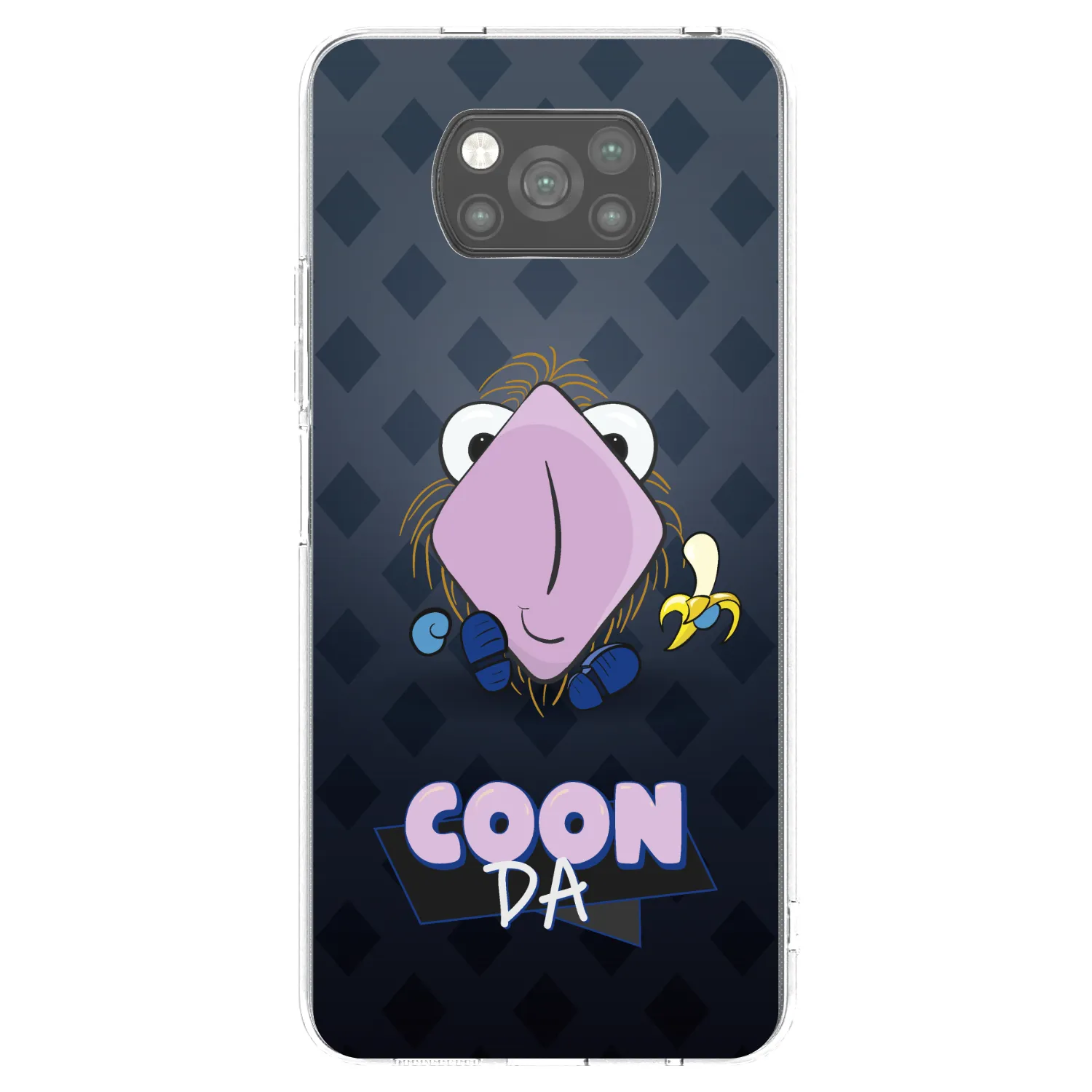 Picasee silikónový čierny obal pre Xiaomi Poco X3 - COONDA chlupatka - tmavá