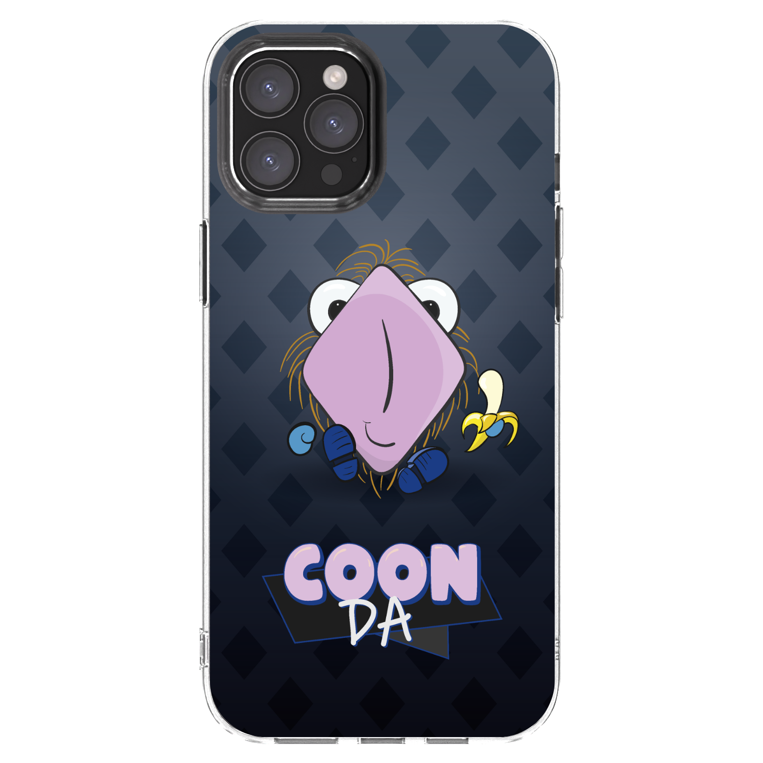 Picasee silikónový prehľadný obal pre Apple iPhone 12 Pro Max - COONDA chlupatka - tmavá