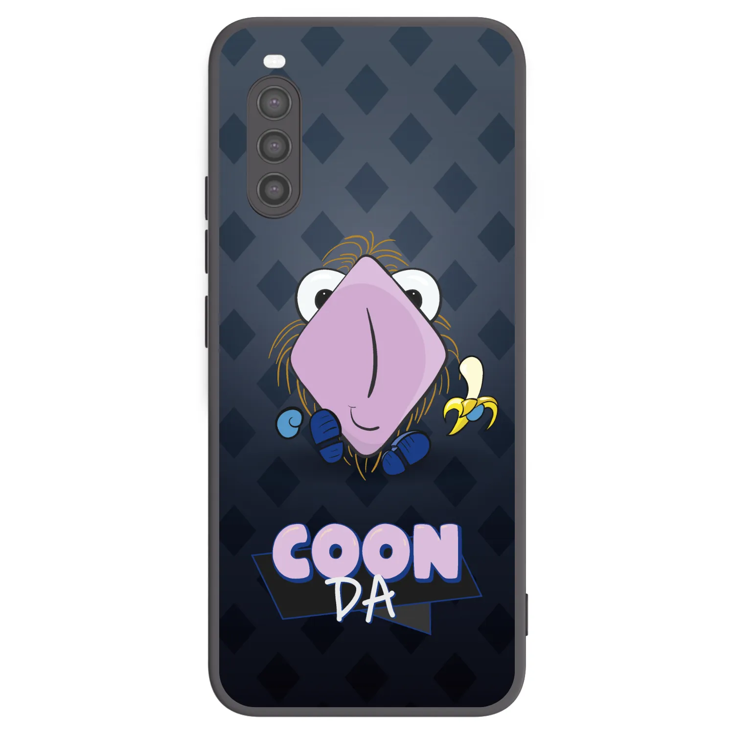 Picasee silikónový čierny obal pre Sony Xperia 10 II - COONDA chlupatka - tmavá