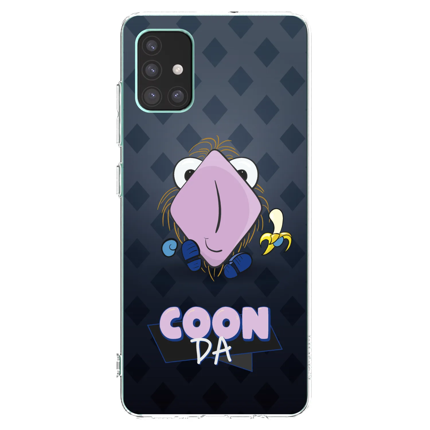 Picasee silikónový prehľadný obal pre Samsung Galaxy M51 M515F - COONDA chlupatka - tmavá