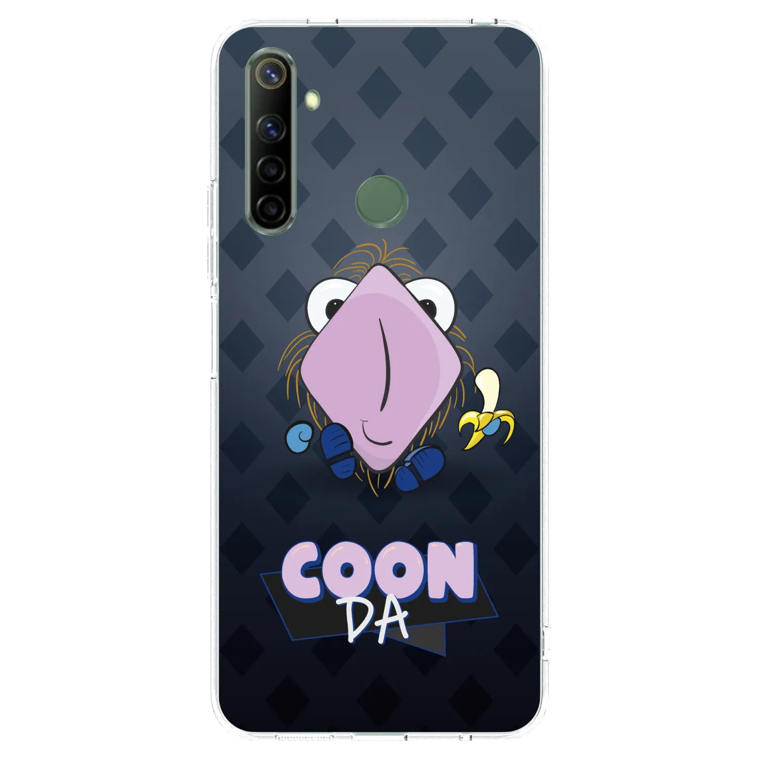Picasee silikónový prehľadný obal pre Realme 6i - COONDA chlupatka - tmavá