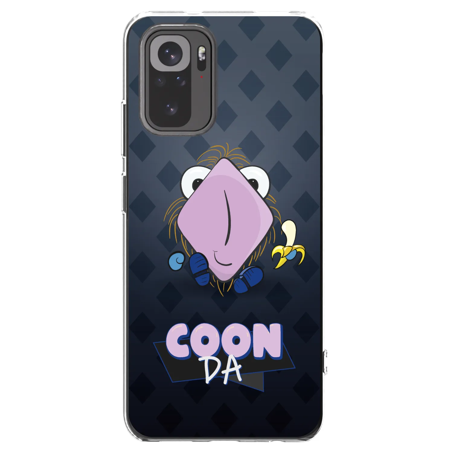 Picasee silikónový prehľadný obal pre Xiaomi Redmi Note 10 - COONDA chlupatka - tmavá