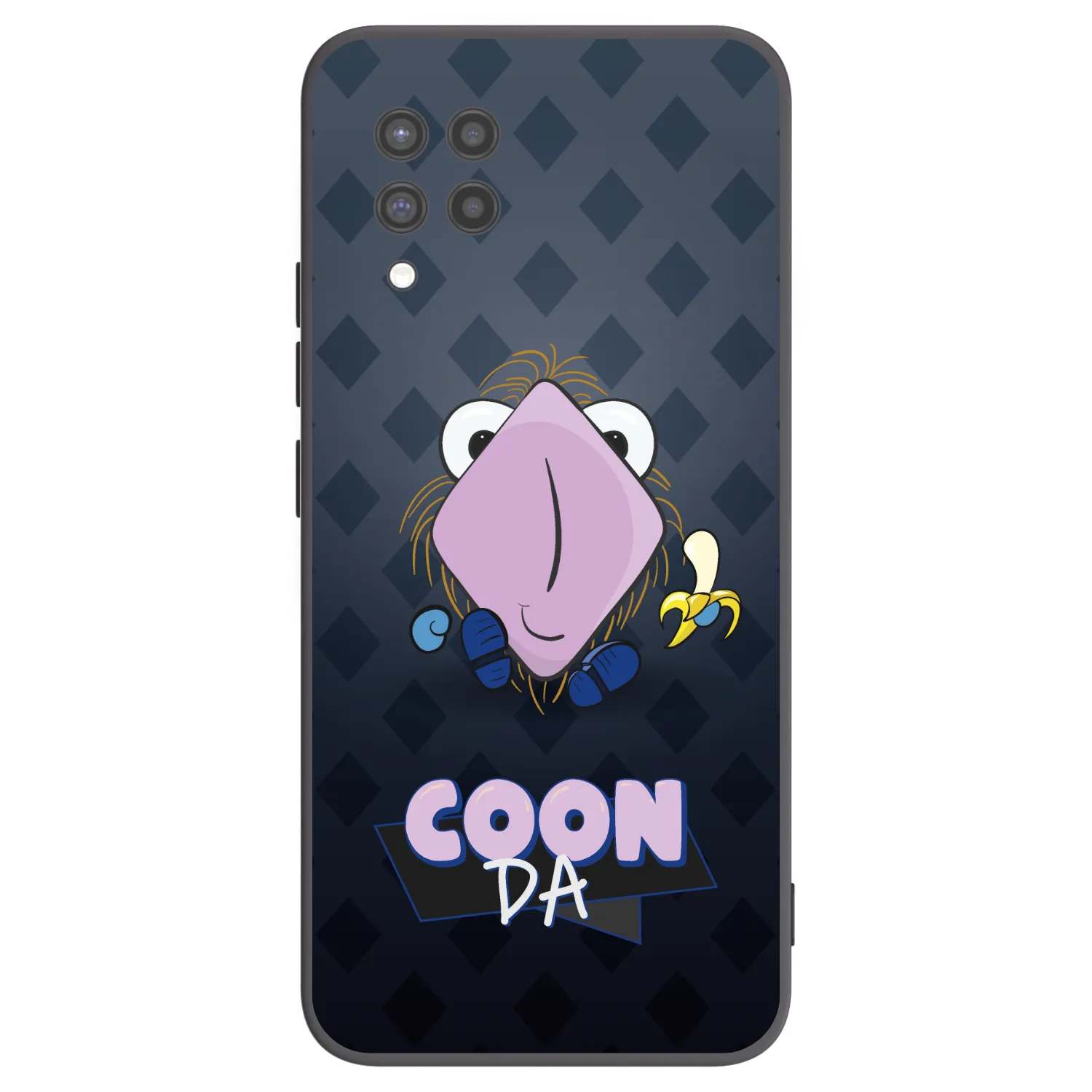 Picasee silikónový čierny obal pre Samsung Galaxy A42 A426B - COONDA chlupatka - tmavá