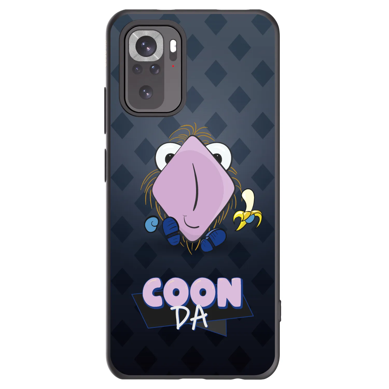 Picasee silikónový čierny obal pre Xiaomi Redmi Note 10S - COONDA chlupatka - tmavá