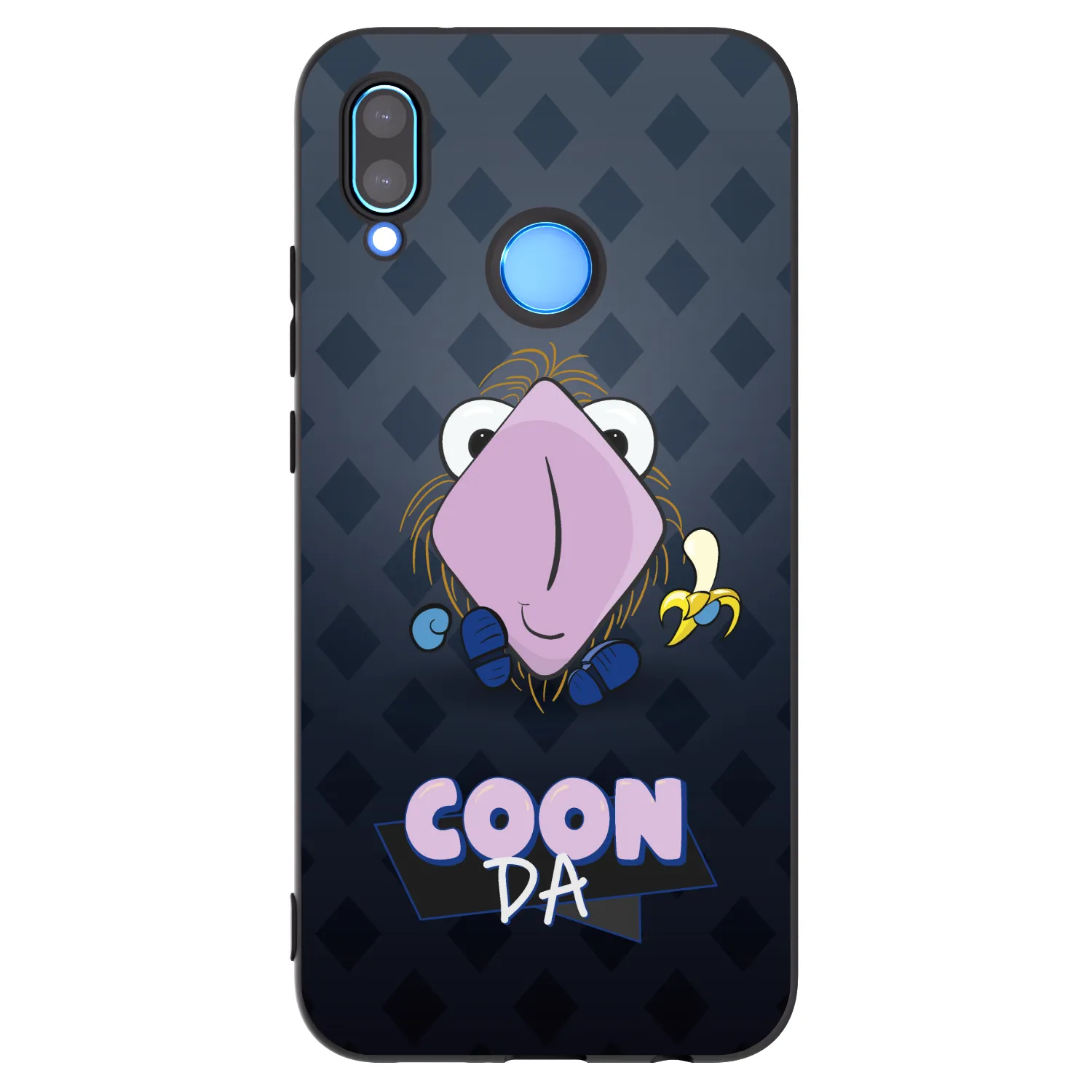 Picasee silikónový čierny obal pre Huawei P20 Lite - COONDA chlupatka - tmavá