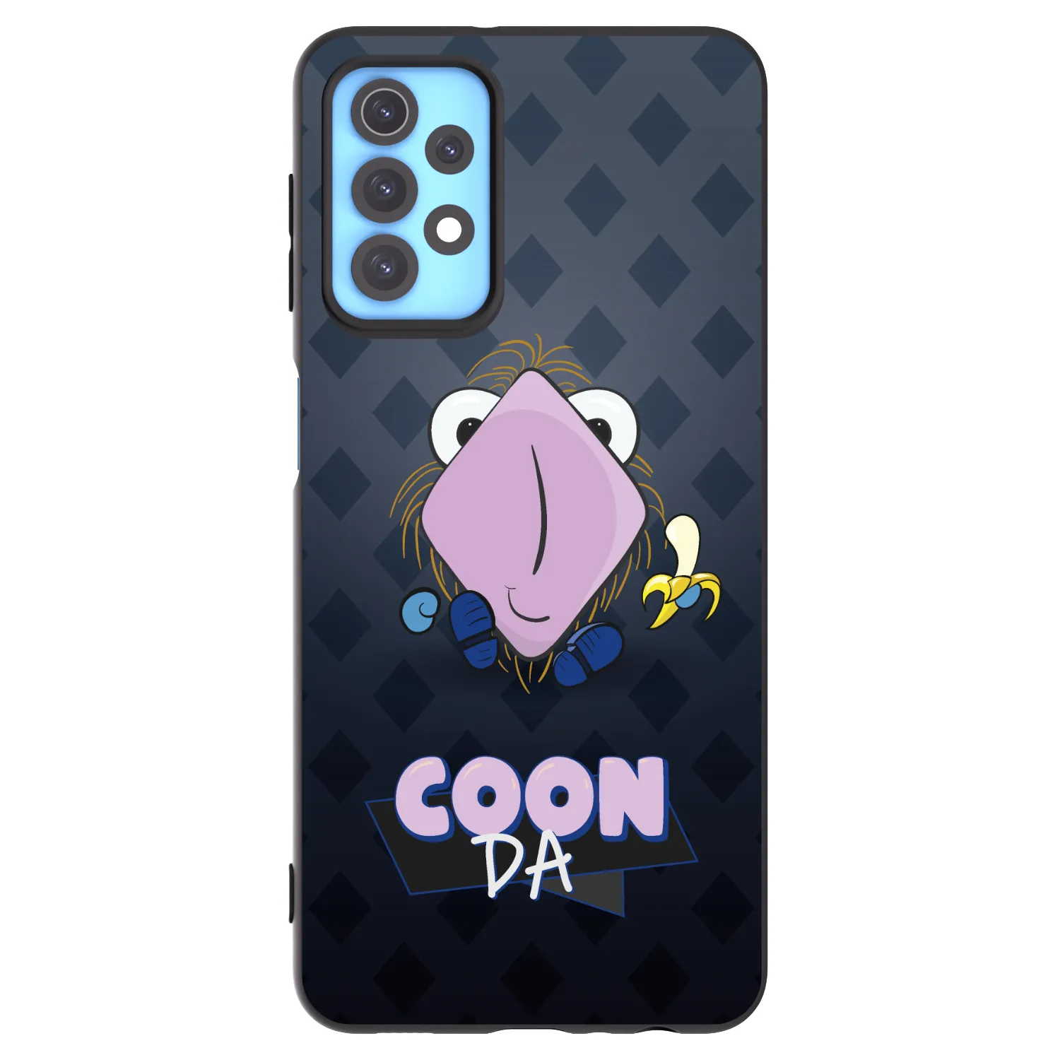Picasee silikónový čierny obal pre Samsung Galaxy A32 4G SM-A325F - COONDA chlupatka - tmavá