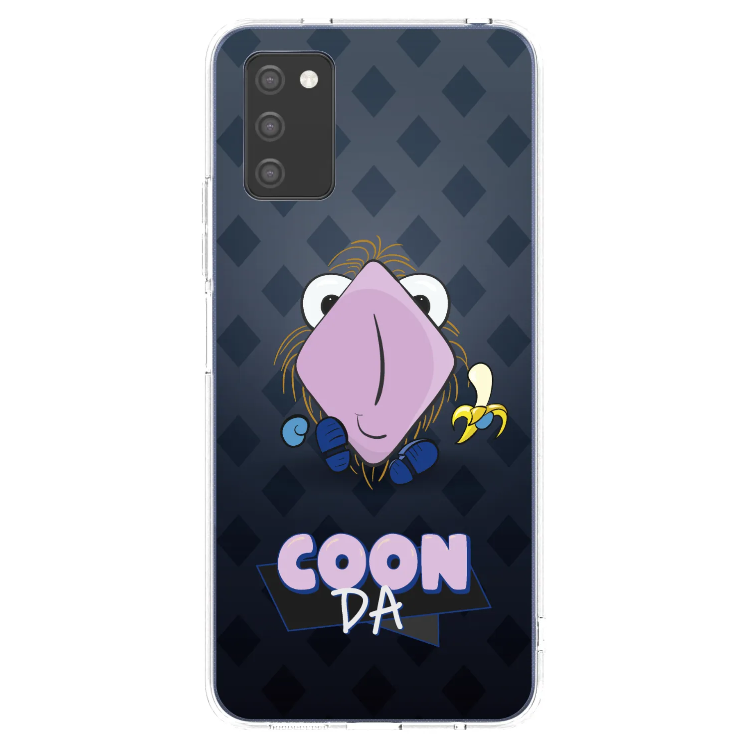 Picasee silikónový prehľadný obal pre Samsung Galaxy A02s A025G - COONDA chlupatka - tmavá