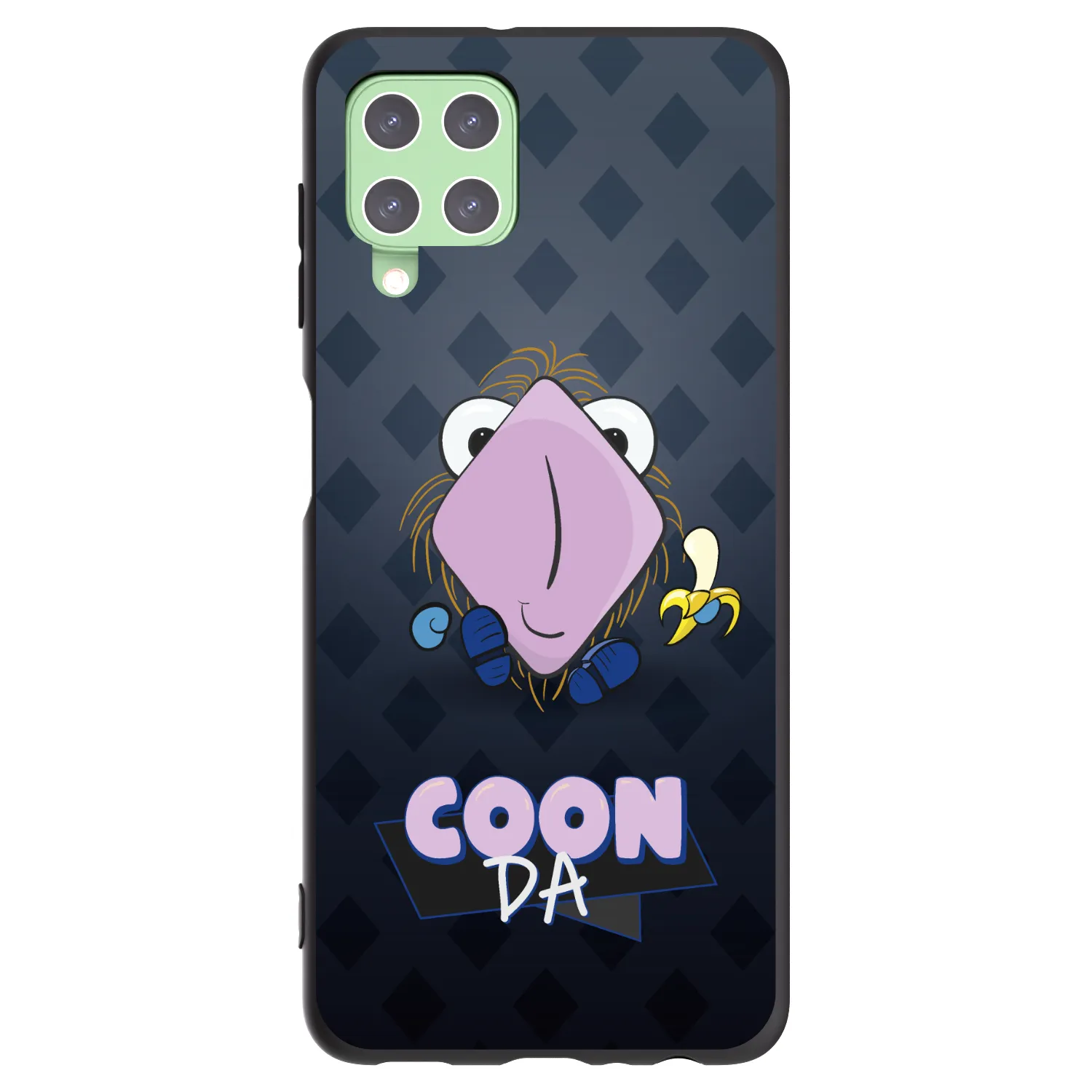 Picasee silikónový čierny obal pre Samsung Galaxy A22 A225F 4G - COONDA chlupatka - tmavá