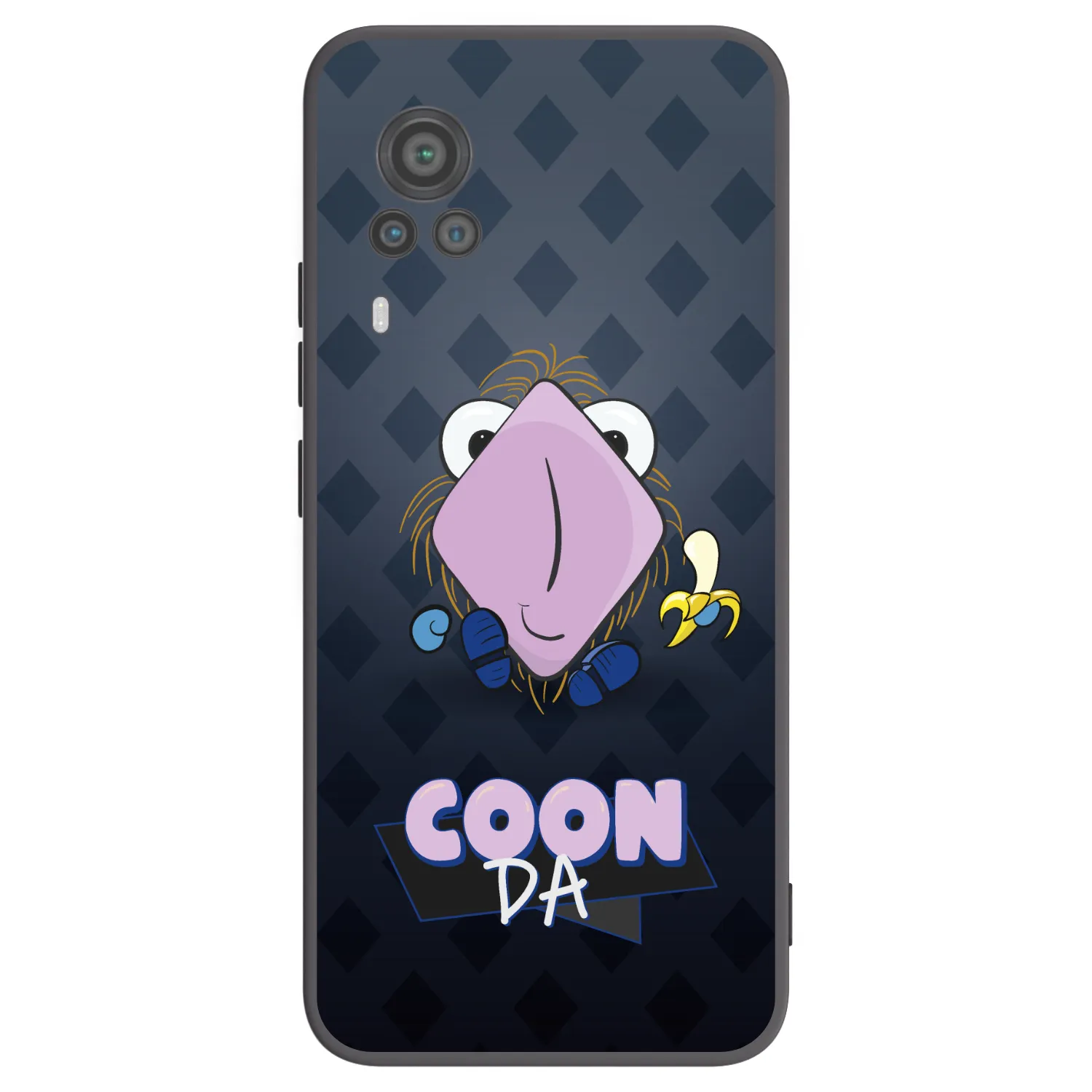 Picasee silikónový čierny obal pre Vivo X60 Pro 5G - COONDA chlupatka - tmavá