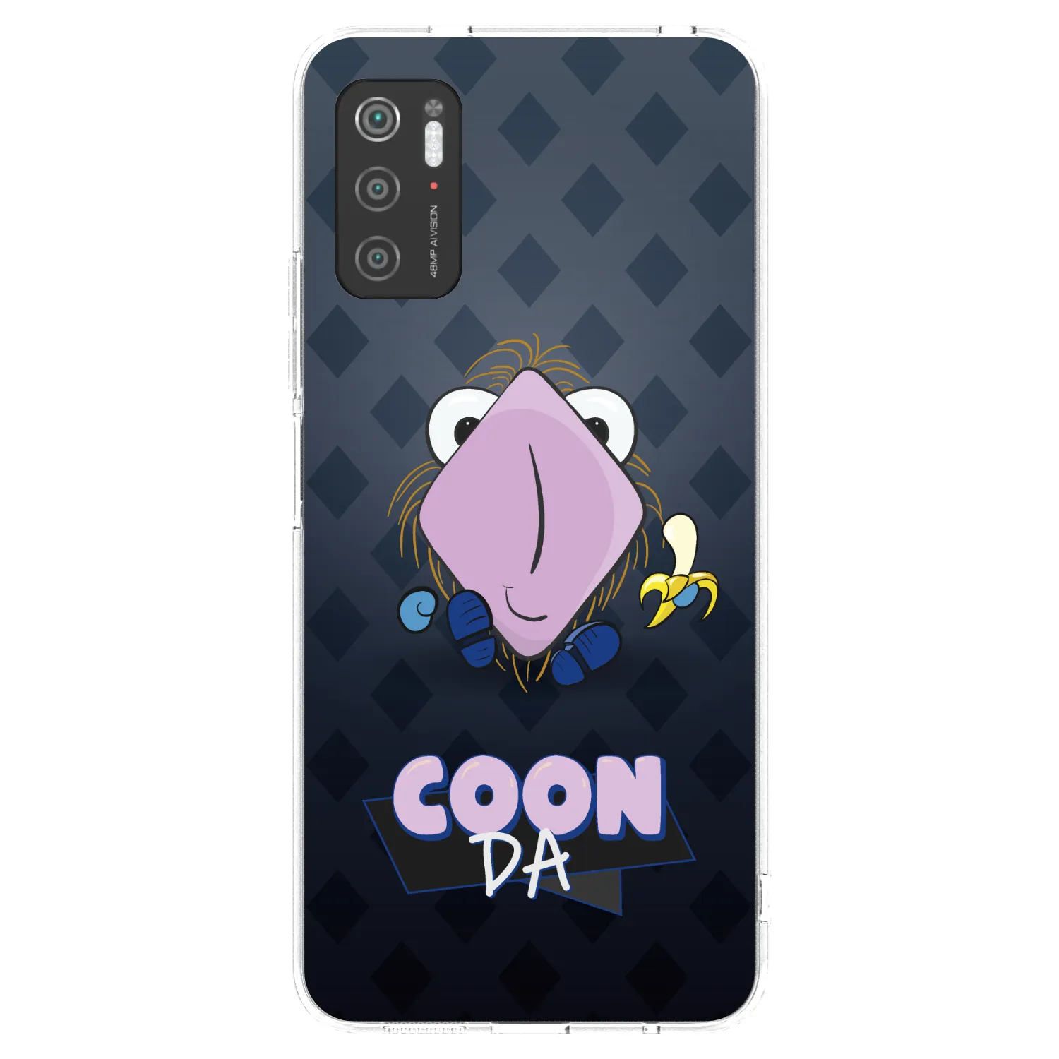 Picasee silikónový prehľadný obal pre Xiaomi Poco M3 Pro 5G - COONDA chlupatka - tmavá