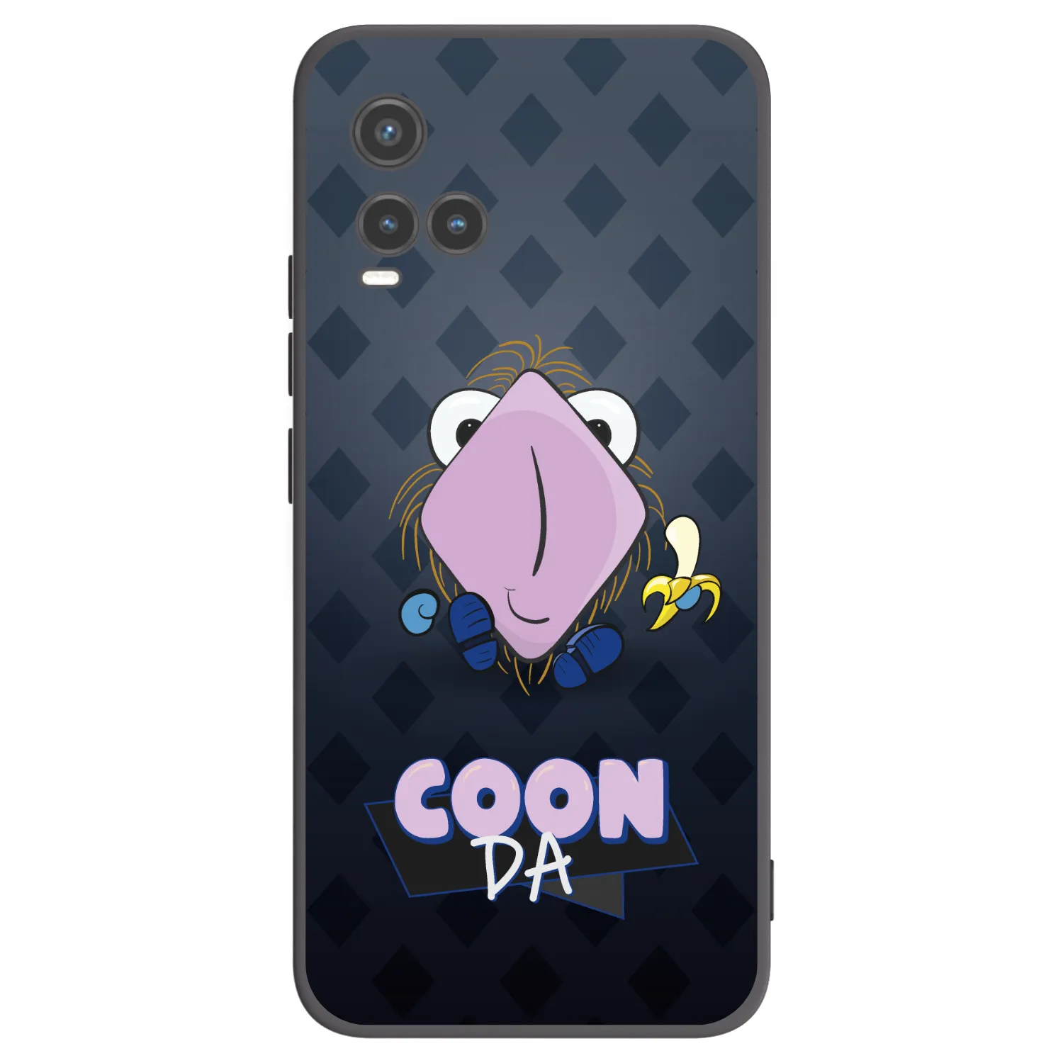 Picasee silikónový čierny obal pre Vivo Y33s - COONDA chlupatka - tmavá