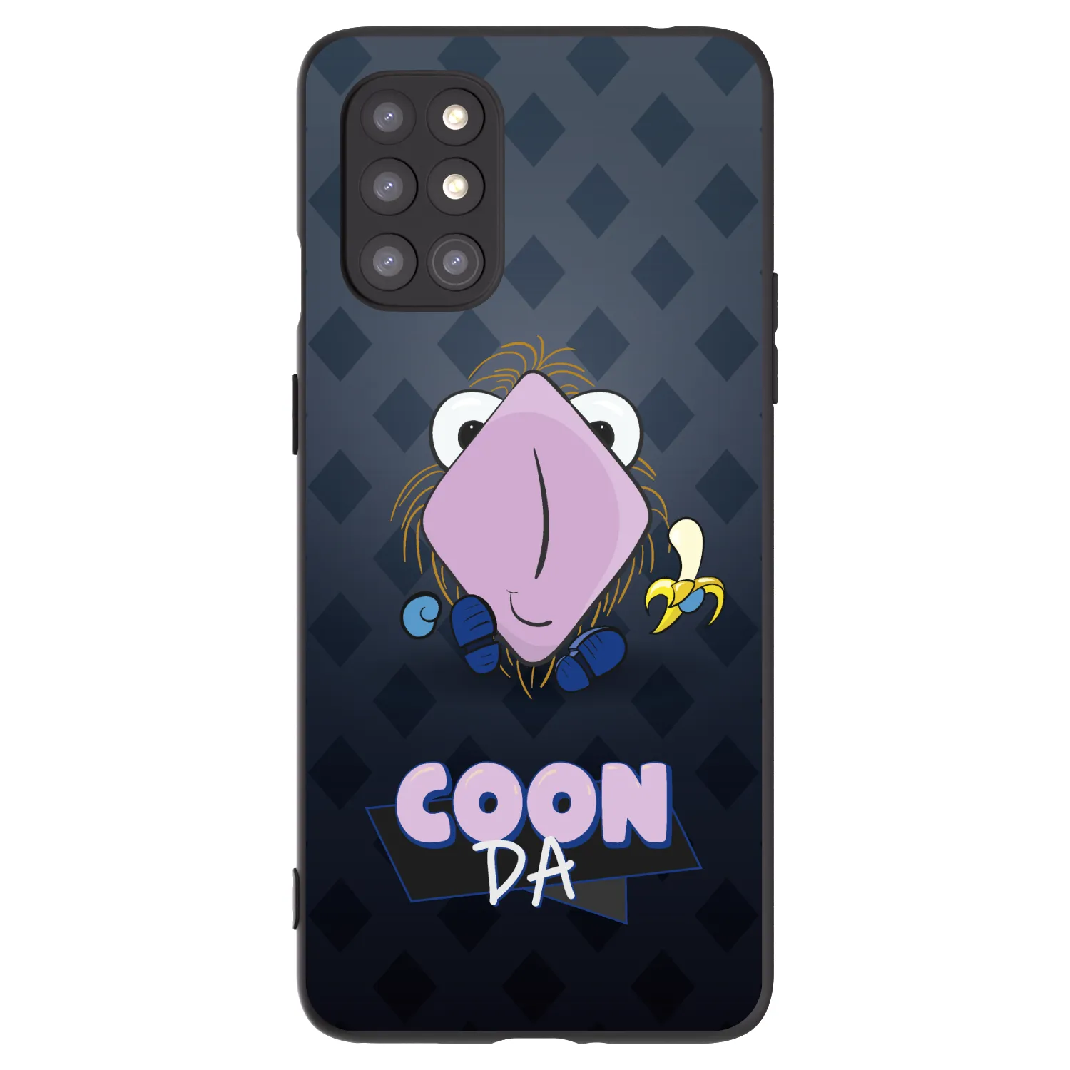 Picasee silikónový čierny obal pre OnePlus 8T - COONDA chlupatka - tmavá