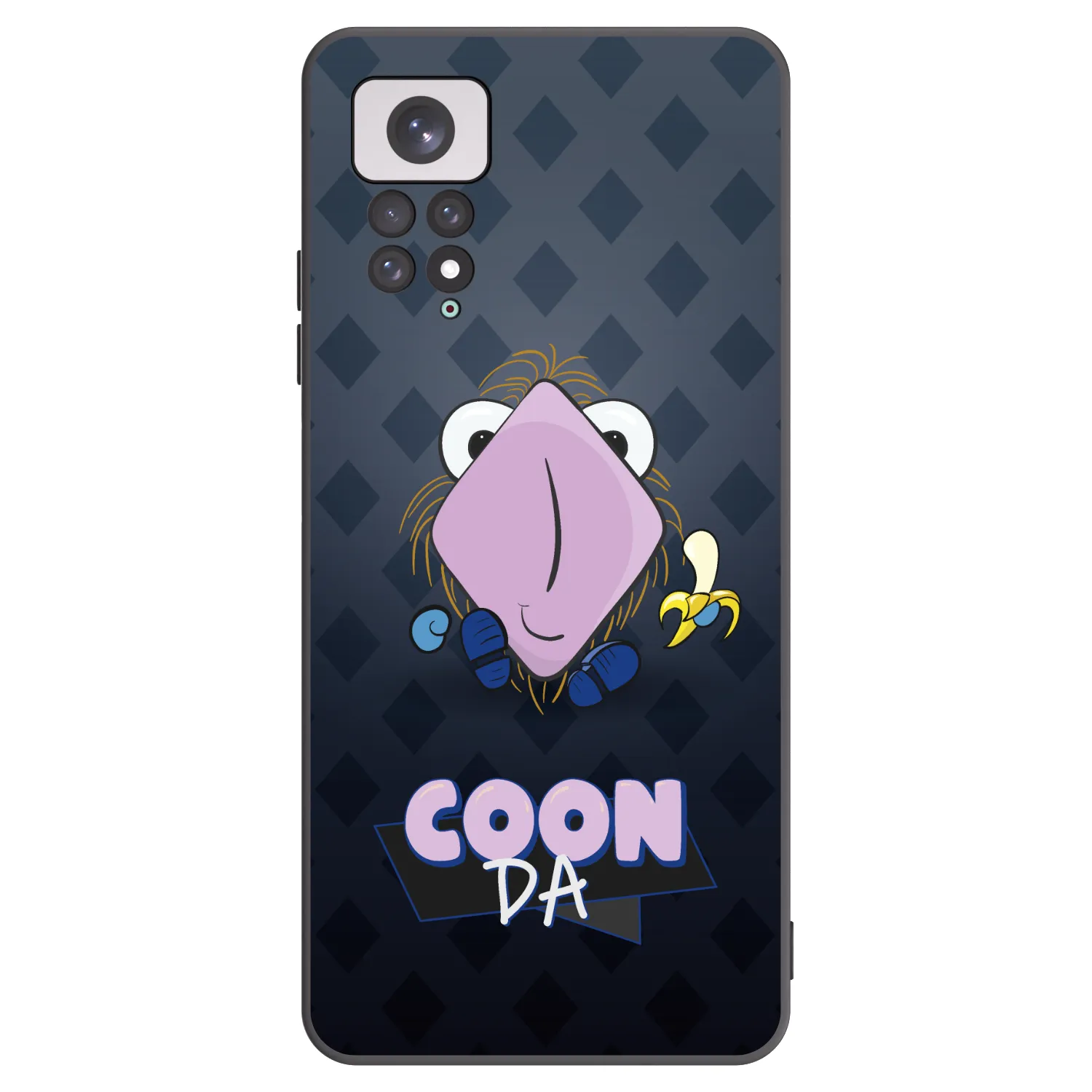 Picasee silikónový čierny obal pre Xiaomi Redmi Note 11 - COONDA chlupatka - tmavá