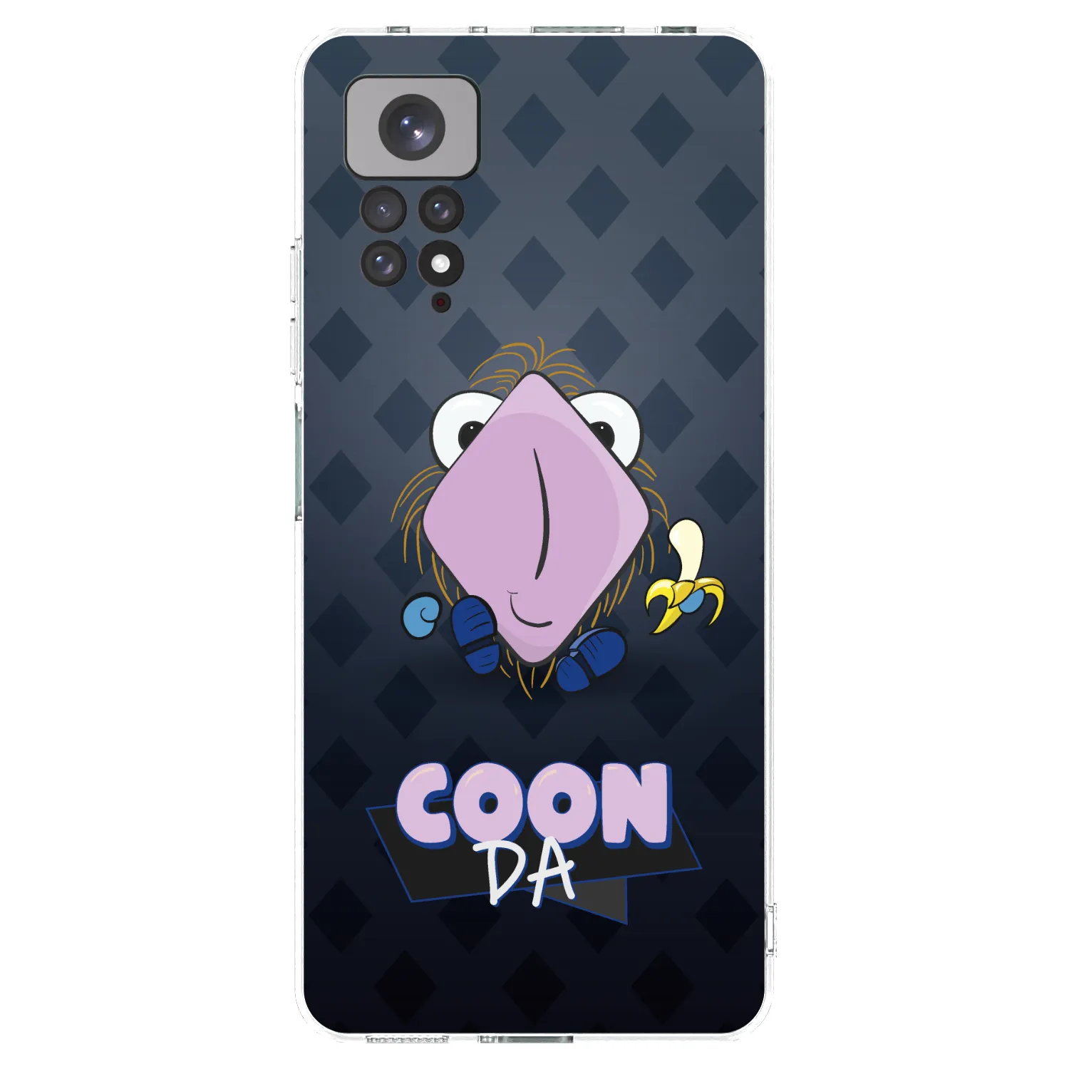 Picasee silikónový prehľadný obal pre Xiaomi Redmi Note 11 - COONDA chlupatka - tmavá
