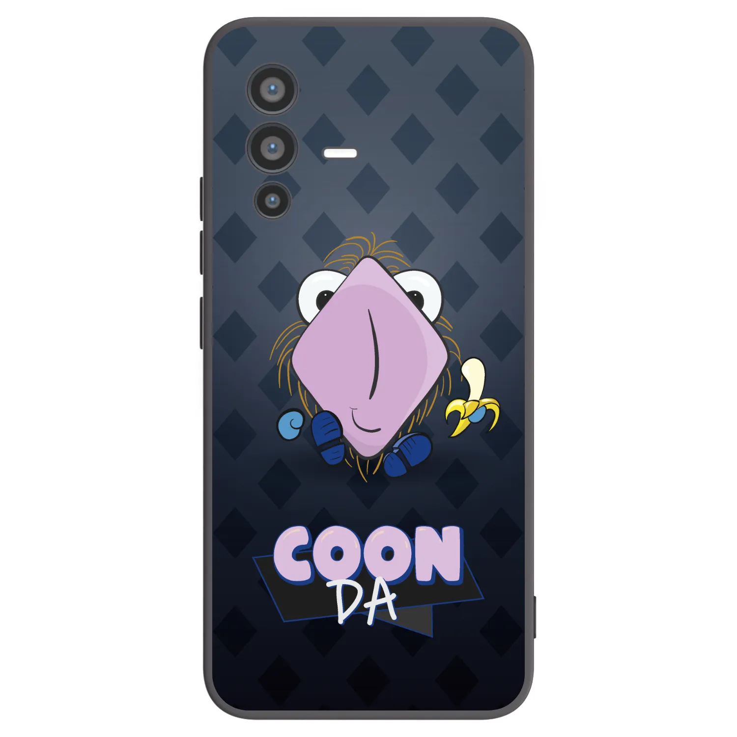 Picasee silikónový čierny obal pre Vivo V23 5G - COONDA chlupatka - tmavá