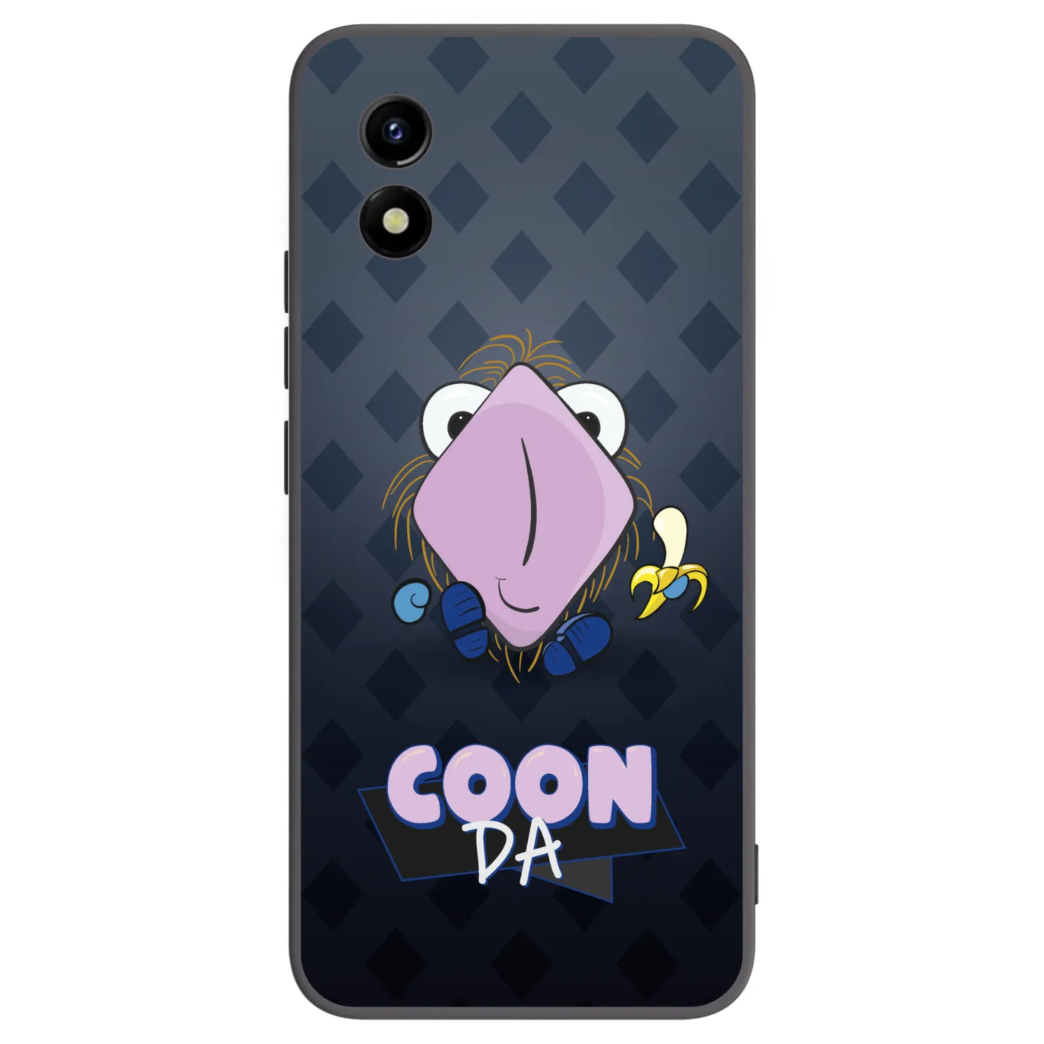 Picasee silikónový čierny obal pre Vivo Y01 - COONDA chlupatka - tmavá